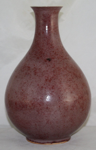Chinese Qing Guangxu Peach-bloom Porcelain Vase