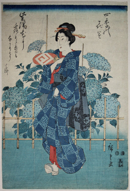 Japanese Edo Woodblock Print Hiroshige Four Seasons