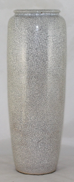 Large Chinese Republic Ge-type Crackled Sleeve Vase
