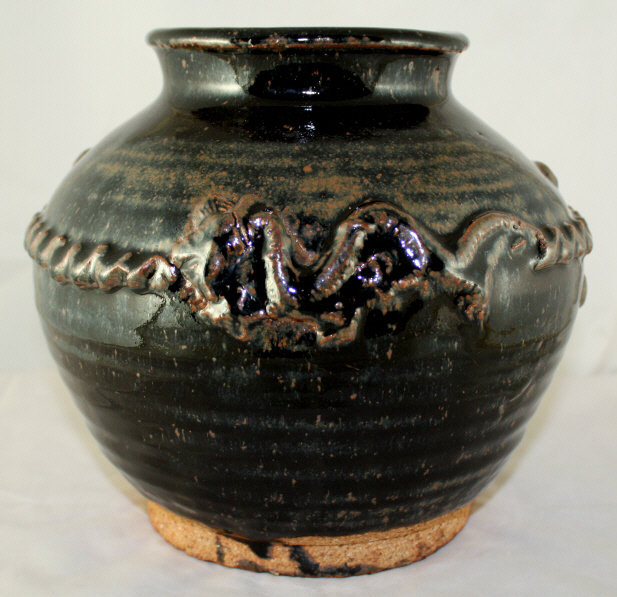 Chinese Jin Dynasty Henan Temmoku Glazed Stoneware Jar