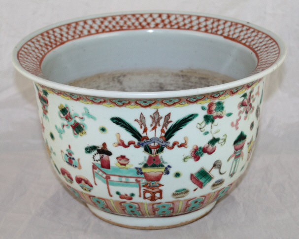 Chinese Qing Guangxu Famille Rose Porcelain Jardiniere Planter