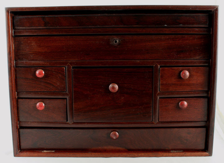 Large Chinese Qing Scholar's Hongmu Guanpixiang Box