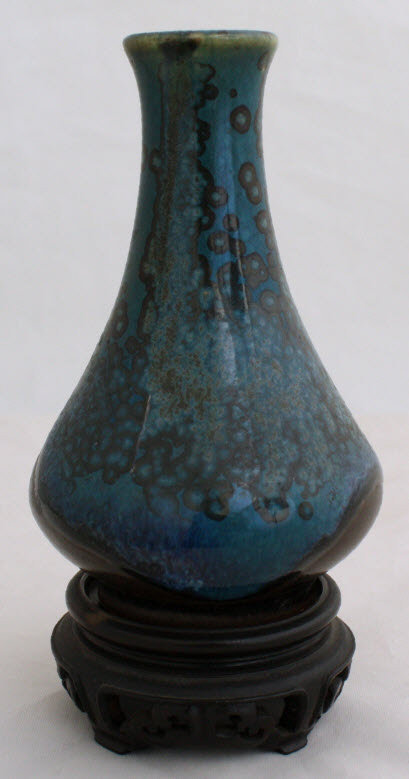 Japanese Meiji Period Cabinet Vase Okumura Shozan