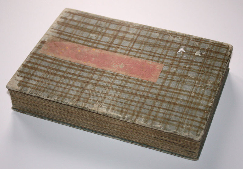 Rare 58-page Album Japanese Chirimen-e Woodblock Prints Kunichika