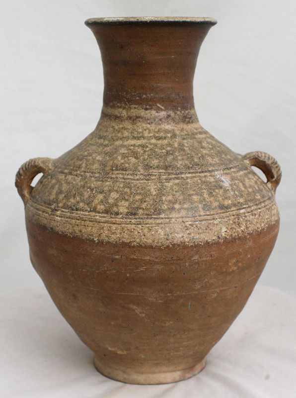 Chinese Eastern Han Dynasty Proto-porcelain Yue Ware Hu Form Vase
