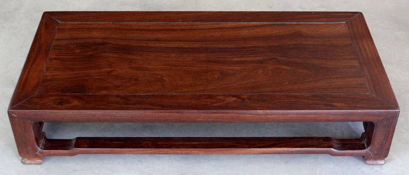 Chinese Qing Hardwood Hongmu Footstool Stand Foot Rest Jiaodeng